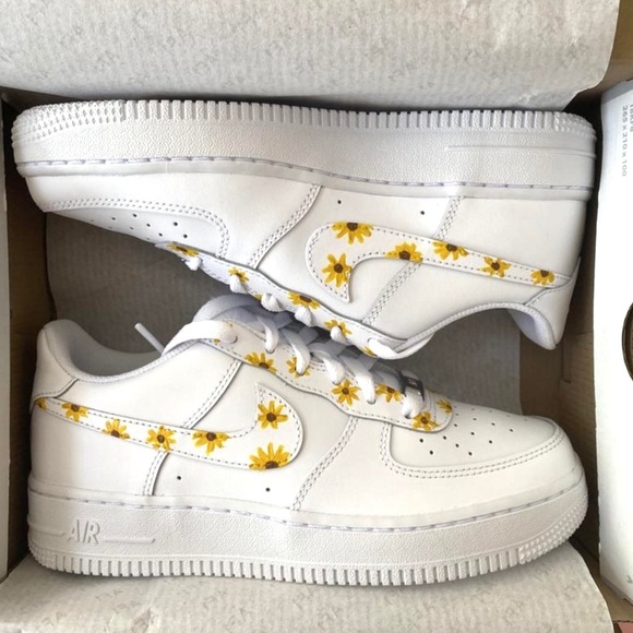 Custom Sunflower Air Force Shoes
